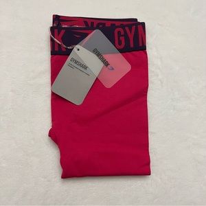 NWT ORIGINAL SHIPPING BAG! GYMSHARK FIT LEGGING - CRANBERRY/RICH PURPLE - S